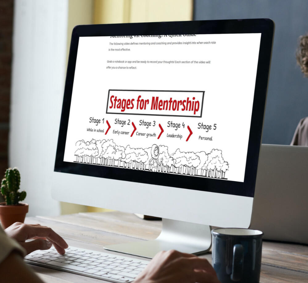 Video playing on Rise course: "Stages for Mentorship"